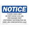 Signmission OSHA Notice, 3.5" Height, NOTICE Floor Load Limit Do Not Exceed 125 Sign, 5" X 3.5", Landscape OS-NS-D-35-L-15683 - alternate 1